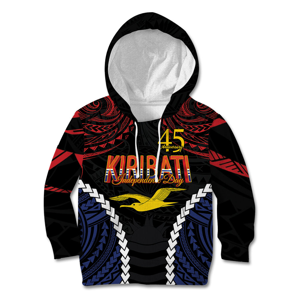 Kiribati 45th Anniversary Independence Day Kid Hoodie Since 1979 LT9 Hoodie Black - Polynesian Pride