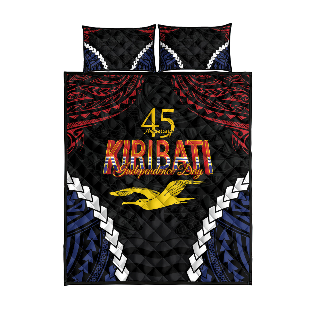 Kiribati 45th Anniversary Independence Day Quilt Bed Set Since 1979 LT9 - Polynesian Pride