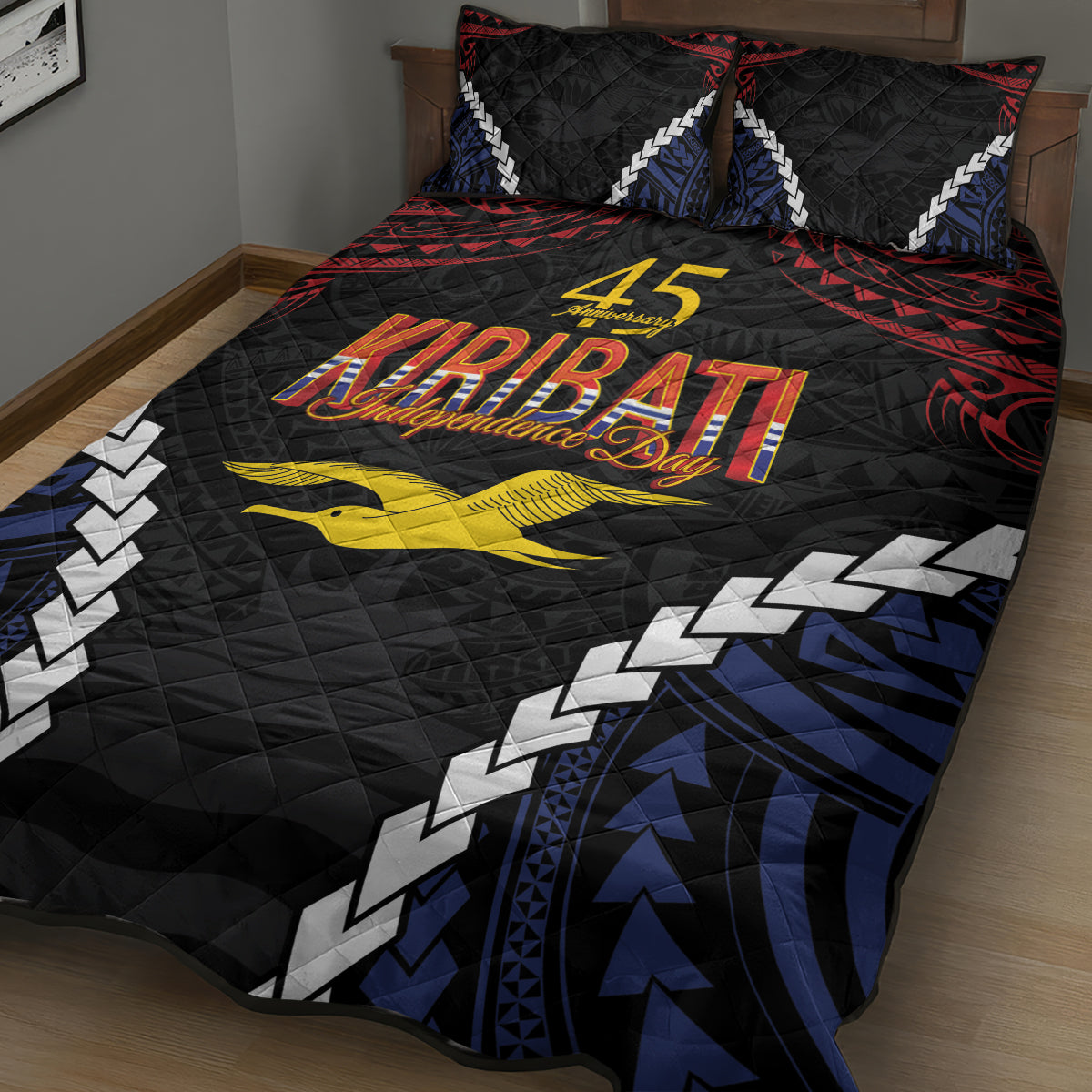 Kiribati 45th Anniversary Independence Day Quilt Bed Set Since 1979 LT9 - Polynesian Pride