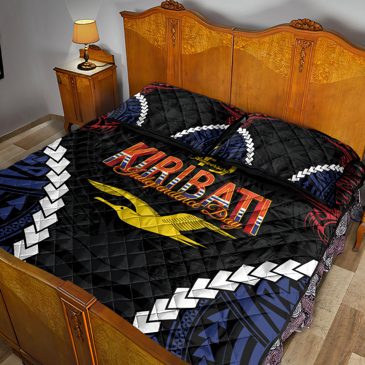 Kiribati 45th Anniversary Independence Day Quilt Bed Set Since 1979 LT9 - Polynesian Pride