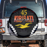 Kiribati 45th Anniversary Independence Day Spare Tire Cover Since 1979 LT9 Black - Polynesian Pride