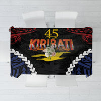 Kiribati 45th Anniversary Independence Day Tablecloth Since 1979 LT9 Black - Polynesian Pride