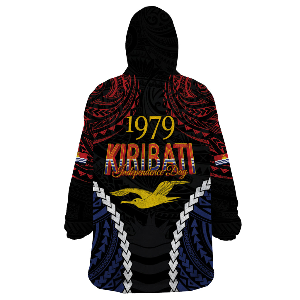 Kiribati 45th Anniversary Independence Day Wearable Blanket Hoodie Since 1979 LT9 - Polynesian Pride