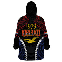 Kiribati 45th Anniversary Independence Day Wearable Blanket Hoodie Since 1979 LT9 - Polynesian Pride