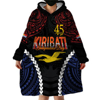 Kiribati 45th Anniversary Independence Day Wearable Blanket Hoodie Since 1979 LT9 - Polynesian Pride