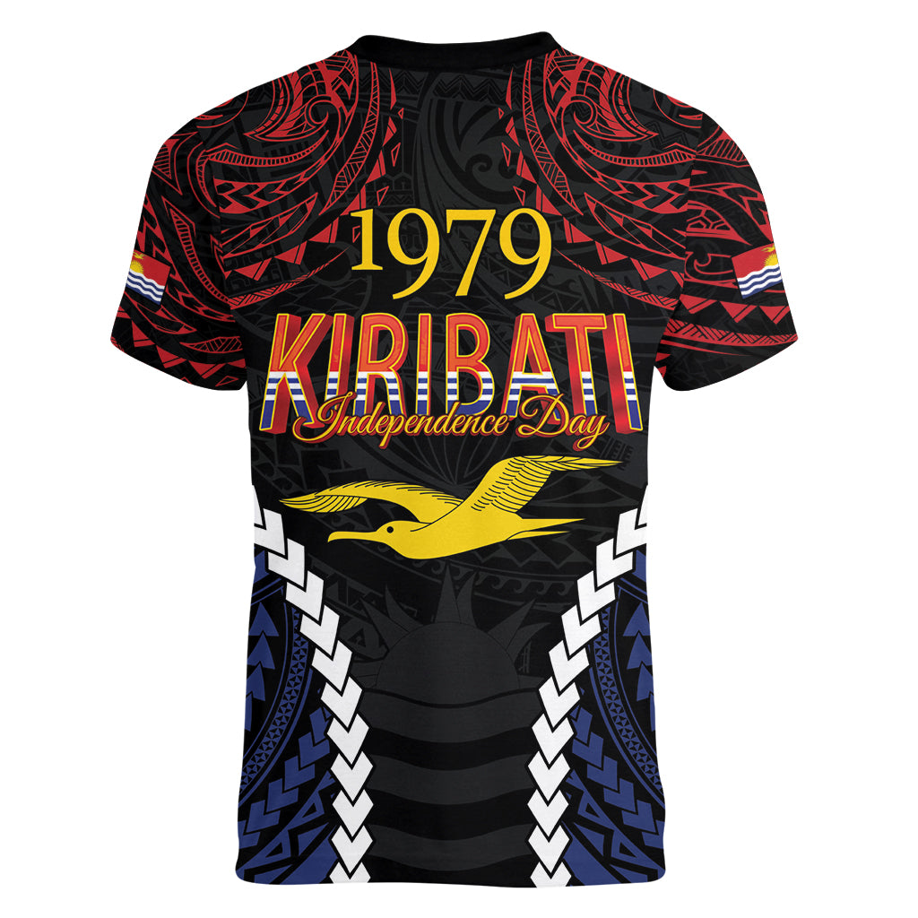 Kiribati 45th Anniversary Independence Day Women V-Neck T-Shirt Since 1979