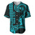 Custom King Kamehameha Day Hawaii Baseball Jersey Paradise of the Pacific Tribal Kakau - Aqua LT9 Aqua - Polynesian Pride