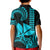 Custom King Kamehameha Day Hawaii Kid Polo Shirt Paradise of the Pacific Tribal Kakau - Aqua LT9 - Polynesian Pride