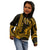 Custom King Kamehameha Day Hawaii Kid Hoodie Paradise of the Pacific Tribal Kakau - Gold LT9 - Polynesian Pride