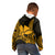 Custom King Kamehameha Day Hawaii Kid Hoodie Paradise of the Pacific Tribal Kakau - Gold LT9 - Polynesian Pride