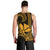 Custom King Kamehameha Day Hawaii Men Tank Top Paradise of the Pacific Tribal Kakau - Gold LT9 - Polynesian Pride