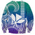 Custom King Kamehameha Day Hawaii Sweatshirt Paradise of the Pacific Tribal Kakau - Gradient LT9 - Polynesian Pride