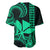 Custom King Kamehameha Day Hawaii Baseball Jersey Paradise of the Pacific Tribal Kakau - Green LT9 - Polynesian Pride