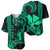 Custom King Kamehameha Day Hawaii Baseball Jersey Paradise of the Pacific Tribal Kakau - Green LT9 - Polynesian Pride