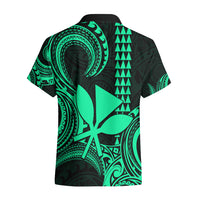 Custom King Kamehameha Day Hawaii Hawaiian Shirt Paradise of the Pacific Tribal Kakau - Green LT9 - Polynesian Pride