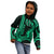 Custom King Kamehameha Day Hawaii Kid Hoodie Paradise of the Pacific Tribal Kakau - Green LT9 - Polynesian Pride