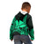 Custom King Kamehameha Day Hawaii Kid Hoodie Paradise of the Pacific Tribal Kakau - Green LT9 - Polynesian Pride