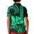 Custom King Kamehameha Day Hawaii Kid Polo Shirt Paradise of the Pacific Tribal Kakau - Green LT9 - Polynesian Pride