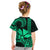 Custom King Kamehameha Day Hawaii Kid T Shirt Paradise of the Pacific Tribal Kakau - Green LT9 - Polynesian Pride