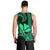 Custom King Kamehameha Day Hawaii Men Tank Top Paradise of the Pacific Tribal Kakau - Green LT9 - Polynesian Pride