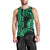 Custom King Kamehameha Day Hawaii Men Tank Top Paradise of the Pacific Tribal Kakau - Green LT9 - Polynesian Pride