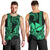 Custom King Kamehameha Day Hawaii Men Tank Top Paradise of the Pacific Tribal Kakau - Green LT9 - Polynesian Pride