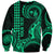 Custom King Kamehameha Day Hawaii Sweatshirt Paradise of the Pacific Tribal Kakau - Green LT9 Unisex Green - Polynesian Pride