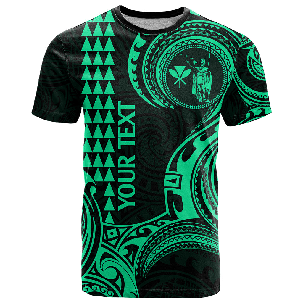 Custom King Kamehameha Day Hawaii T Shirt Paradise of the Pacific Tribal Kakau Green LT9 Green - Polynesian Pride