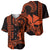 Custom King Kamehameha Day Hawaii Baseball Jersey Paradise of the Pacific Tribal Kakau - Orange LT9 - Polynesian Pride