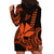 Custom King Kamehameha Day Hawaii Hoodie Dress Paradise of the Pacific Tribal Kakau - Orange LT9 - Polynesian Pride