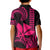 Custom King Kamehameha Day Hawaii Kid Polo Shirt Paradise of the Pacific Tribal Kakau - Pink LT9 - Polynesian Pride