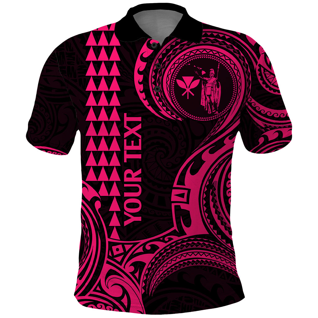 Custom King Kamehameha Day Hawaii Polo Shirt Paradise of the Pacific Tribal Kakau Pink LT9 Pink - Polynesian Pride