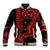 Custom King Kamehameha Day Hawaii Baseball Jacket Paradise of the Pacific Tribal Kakau - Red LT9 Unisex Red - Polynesian Pride