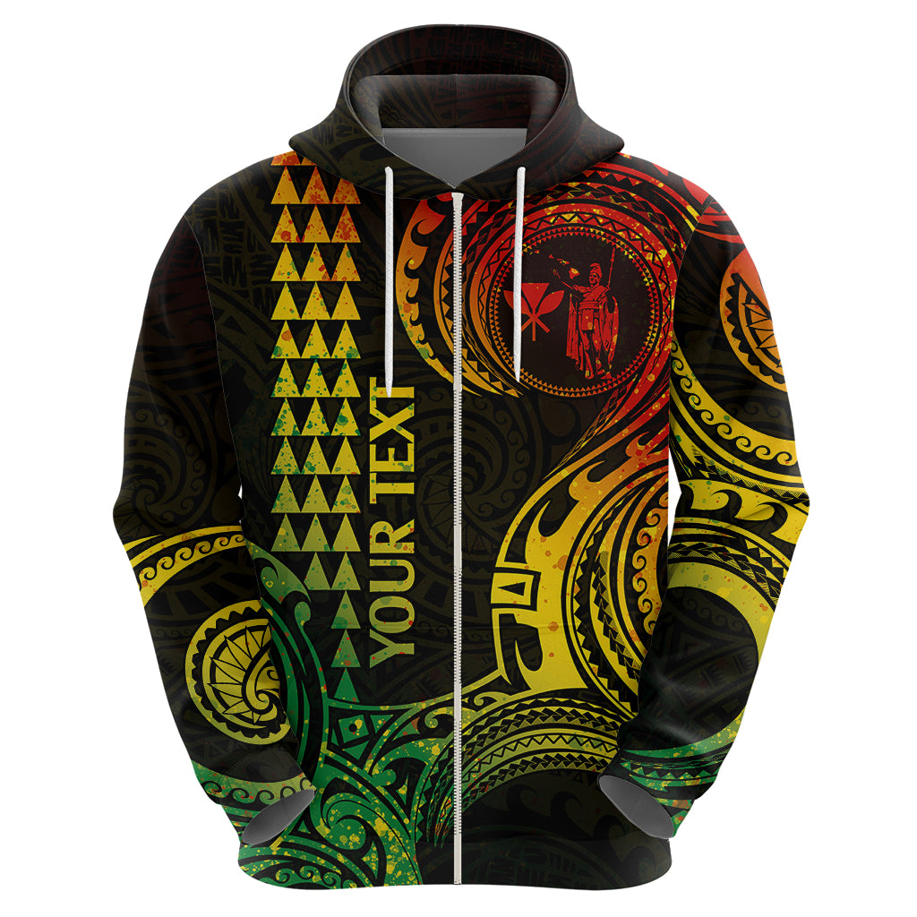 Custom King Kamehameha Day Hawaii Hoodie Paradise of the Pacific Tribal Kakau Reggae LT9 - Polynesian Pride