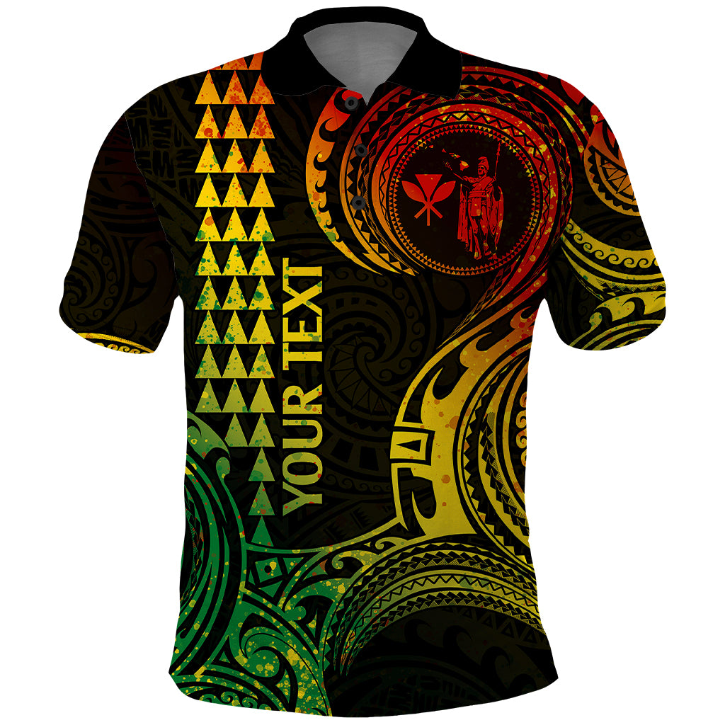 Custom King Kamehameha Day Hawaii Polo Shirt Paradise of the Pacific Tribal Kakau Reggae LT9 Reggae - Polynesian Pride