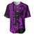 Custom King Kamehameha Day Hawaii Baseball Jersey Paradise of the Pacific Tribal Kakau - Purple LT9 Purple - Polynesian Pride