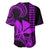 Custom King Kamehameha Day Hawaii Baseball Jersey Paradise of the Pacific Tribal Kakau - Purple LT9 - Polynesian Pride