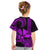 Custom King Kamehameha Day Hawaii Kid T Shirt Paradise of the Pacific Tribal Kakau - Purple LT9 - Polynesian Pride