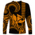 King Kamehameha Day Hawaii Long Sleeve Shirt Paradise of the Pacific Tribal Kakau with Kanaka Maoli - Gold LT9 - Polynesian Pride