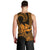 King Kamehameha Day Hawaii Men Tank Top Paradise of the Pacific Tribal Kakau with Kanaka Maoli - Gold LT9 - Polynesian Pride