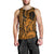 King Kamehameha Day Hawaii Men Tank Top Paradise of the Pacific Tribal Kakau with Kanaka Maoli - Gold LT9 - Polynesian Pride