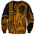 King Kamehameha Day Hawaii Sweatshirt Paradise of the Pacific Tribal Kakau with Kanaka Maoli - Gold LT9 Unisex Gold - Polynesian Pride