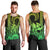 King Kamehameha Day Hawaii Men Tank Top Paradise of the Pacific Tribal Kakau with Kanaka Maoli - Lime LT9 - Polynesian Pride