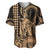 King Kamehameha Day Hawaii Baseball Jersey Paradise of the Pacific Tribal Kakau with Kanaka Maoli - Nude LT9 Nude - Polynesian Pride