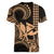 King Kamehameha Day Hawaii Women V Neck T Shirt Paradise of the Pacific Tribal Kakau with Kanaka Maoli - Nude LT9 - Polynesian Pride