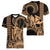 King Kamehameha Day Hawaii Women V Neck T Shirt Paradise of the Pacific Tribal Kakau with Kanaka Maoli - Nude LT9 - Polynesian Pride