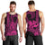 King Kamehameha Day Hawaii Men Tank Top Paradise of the Pacific Tribal Kakau with Kanaka Maoli - Pink LT9 - Polynesian Pride