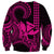 King Kamehameha Day Hawaii Sweatshirt Paradise of the Pacific Tribal Kakau with Kanaka Maoli - Pink LT9 - Polynesian Pride