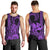 King Kamehameha Day Hawaii Men Tank Top Paradise of the Pacific Tribal Kakau with Kanaka Maoli - Purple LT9 - Polynesian Pride