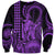 King Kamehameha Day Hawaii Sweatshirt Paradise of the Pacific Tribal Kakau with Kanaka Maoli - Purple LT9 Unisex Purple - Polynesian Pride